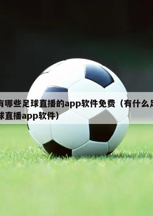 有哪些足球直播的app软件免费（有什么足球直播app软件）